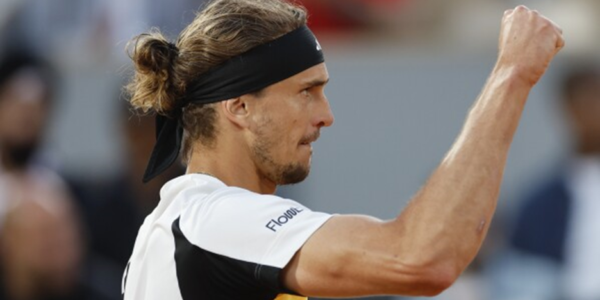 Alexander Zverev arrives at the French Open last on the day